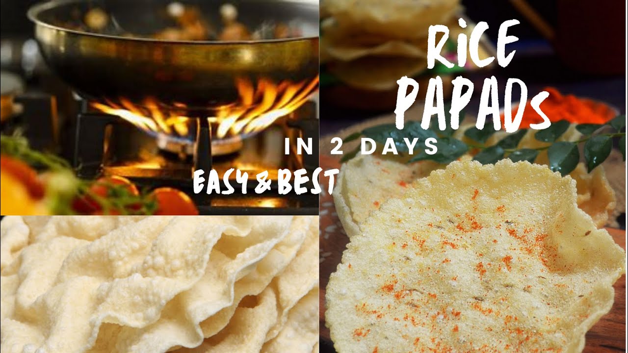 Just 1 cup of Rice|| 50 papads|| thin and crispy||Papad recipe.