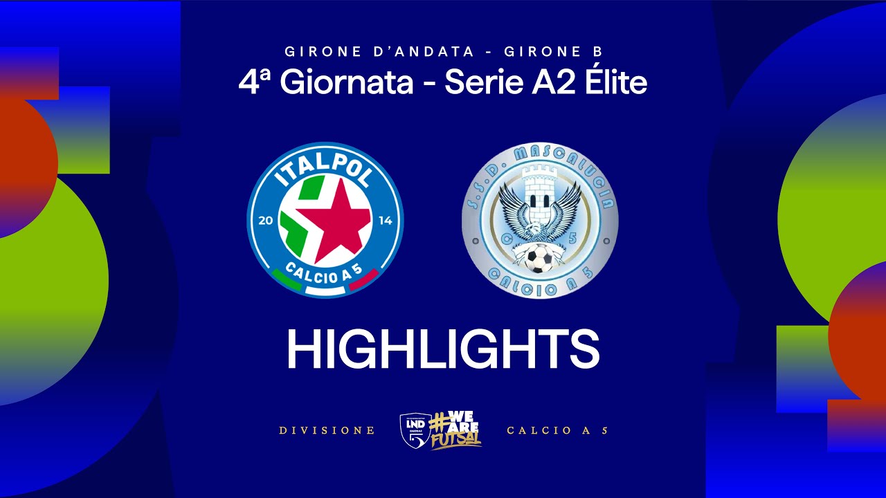 Italpol-Mascalucia 6-2 | Gol e highlights | 4ª giornata | Serie A2 Élite 2025/2026 - Girone B