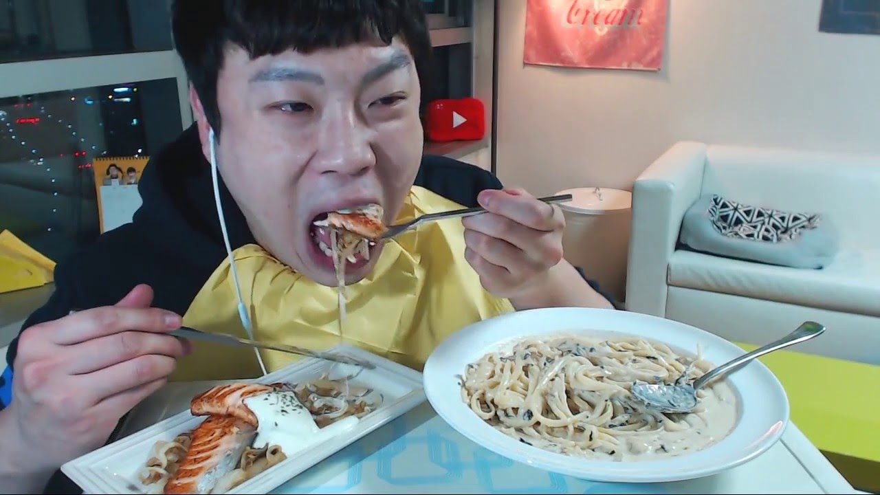 연어스테이크&명란크림파스타 만들어 먹기~ 소프 [Eng Sub]
