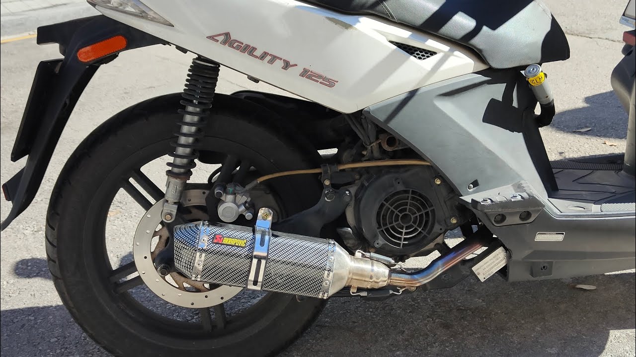Exhaust Akrapovic Kymco Agility City 125
