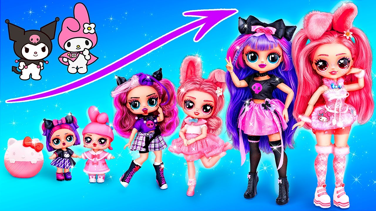 My Melody i Kuromi Słodkie i Rockowe Siostry Dorastają!