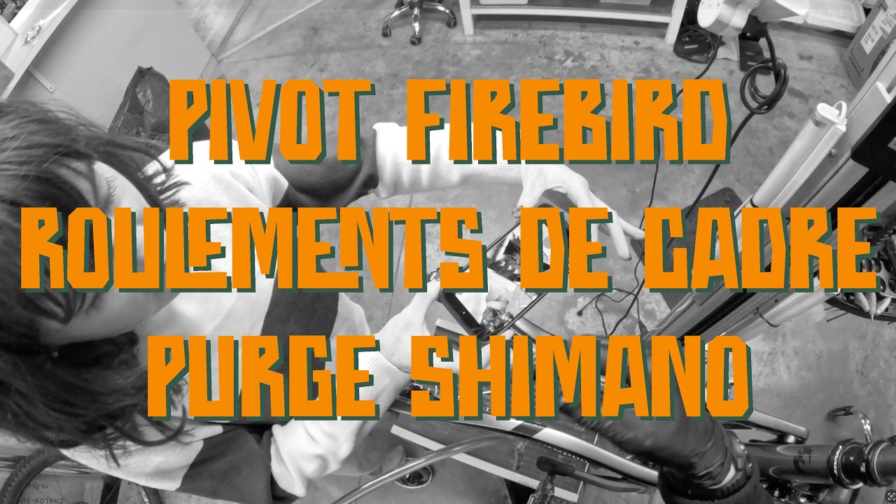 🔧 Roulement basculeur et purge Shimano sur Pivot Firebird 🔧