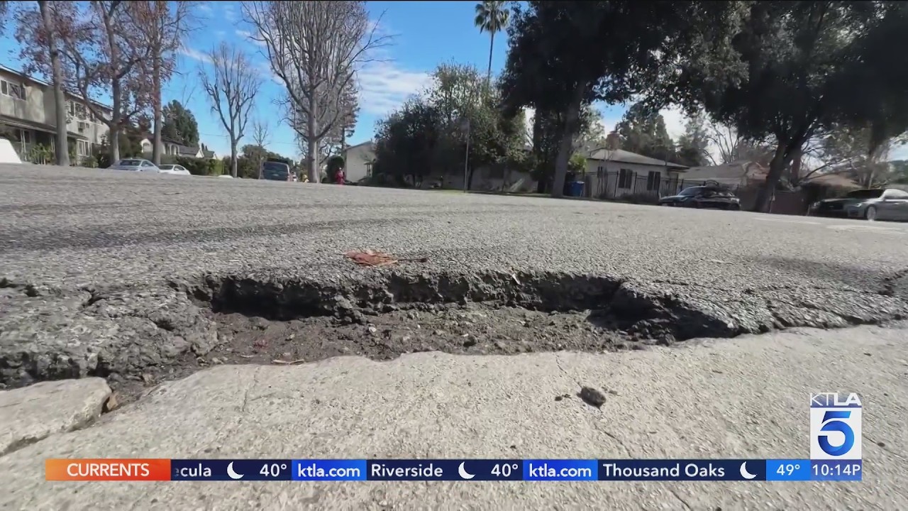 Drivers frustrated over post-storm potholes on L.A. streets