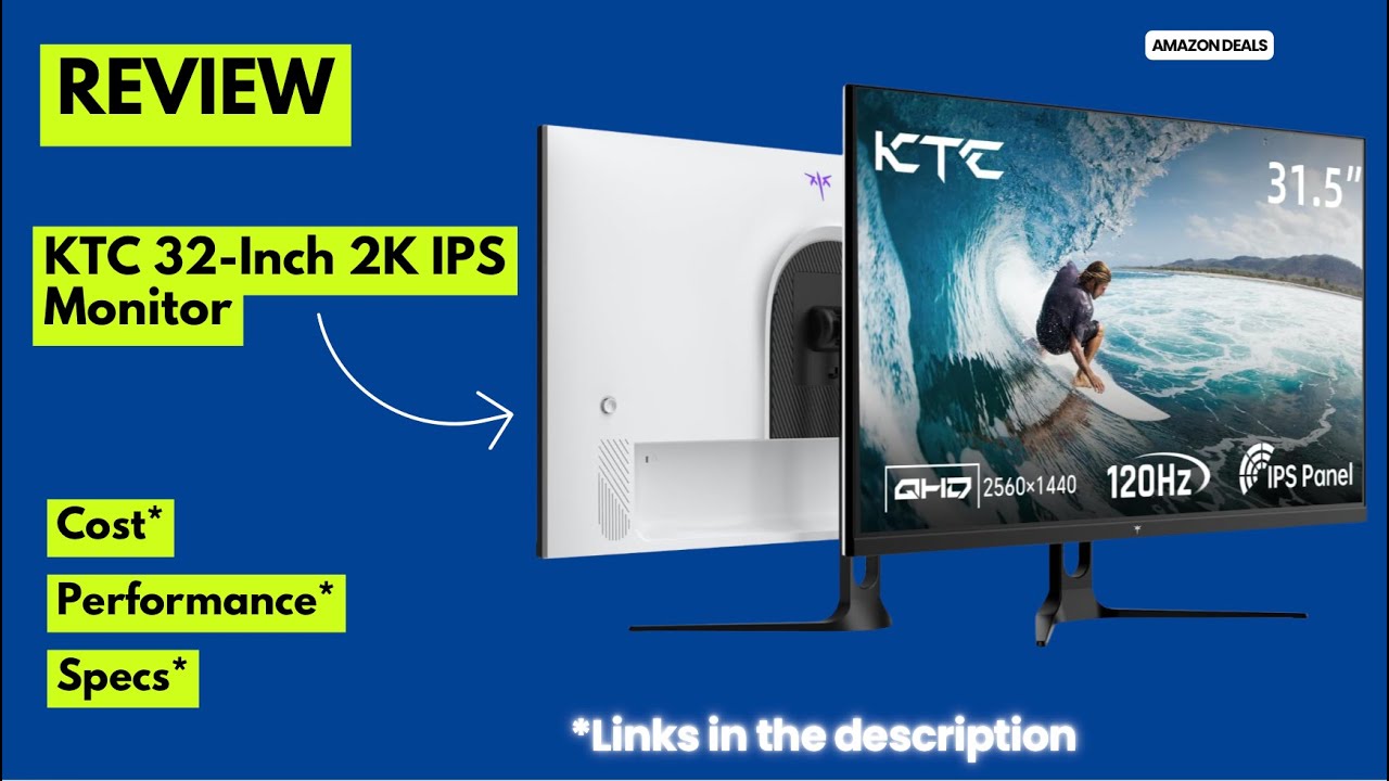 🔥 KTC 32-Inch 2K Monitor Review | 120Hz IPS QHD Display for Gaming & Work  Best Budget 1440p Monitor