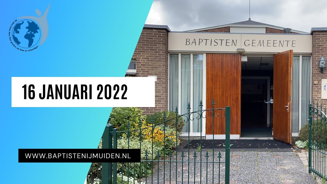 16 januari, J. van Eerden, Baptisten gemeente IJmuiden