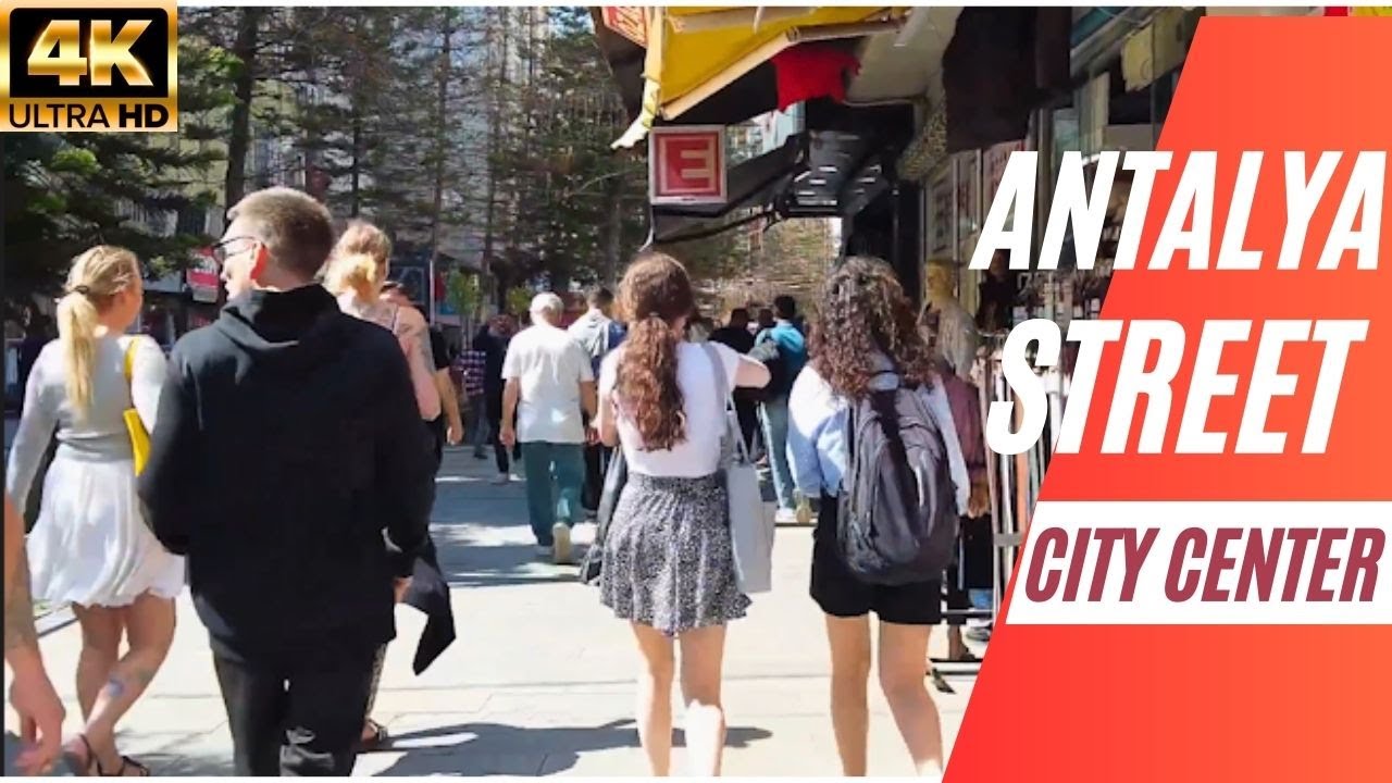 Экскурсия по улицам Анталии! Центр Анталии! Подборка поездок в Анталию 2025! Анталия Турция! 4К