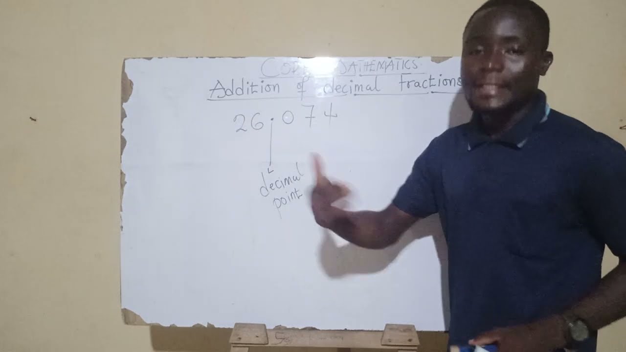 Addition of decimal fractions 