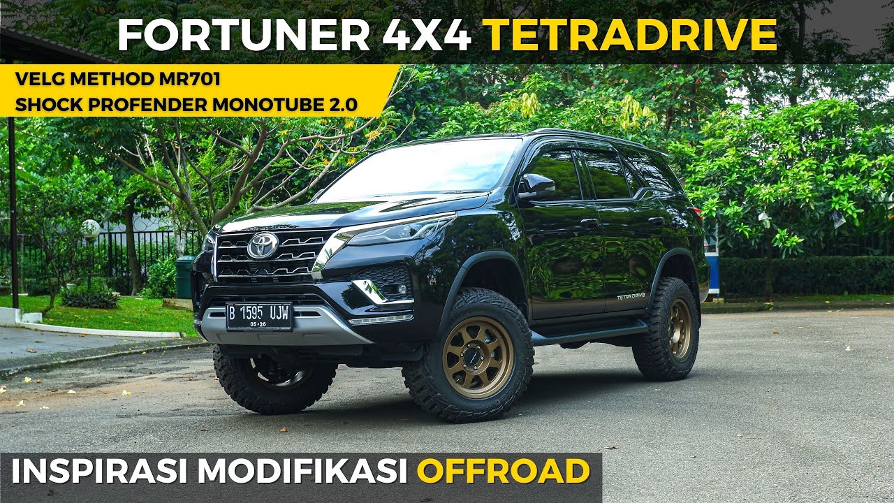 Modif Fortuner 4x4 Off Road Style, Velg Method MR701, Shock Profender Monotube 2.0 (Indonesia)