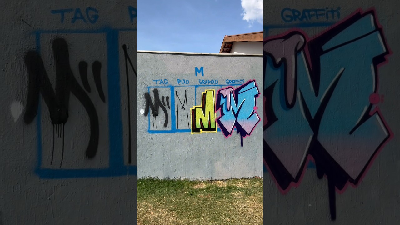 Letra M em v&aacute;rios estilos #graffiti #lettering
