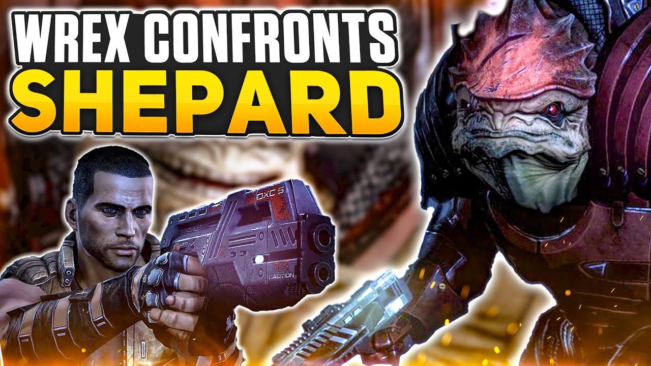 Wrex Confronts Shepard… It Does NOT End Well. (ALL UNIQUE DIALOGUE VARIATIONS, Mass Effect 3)