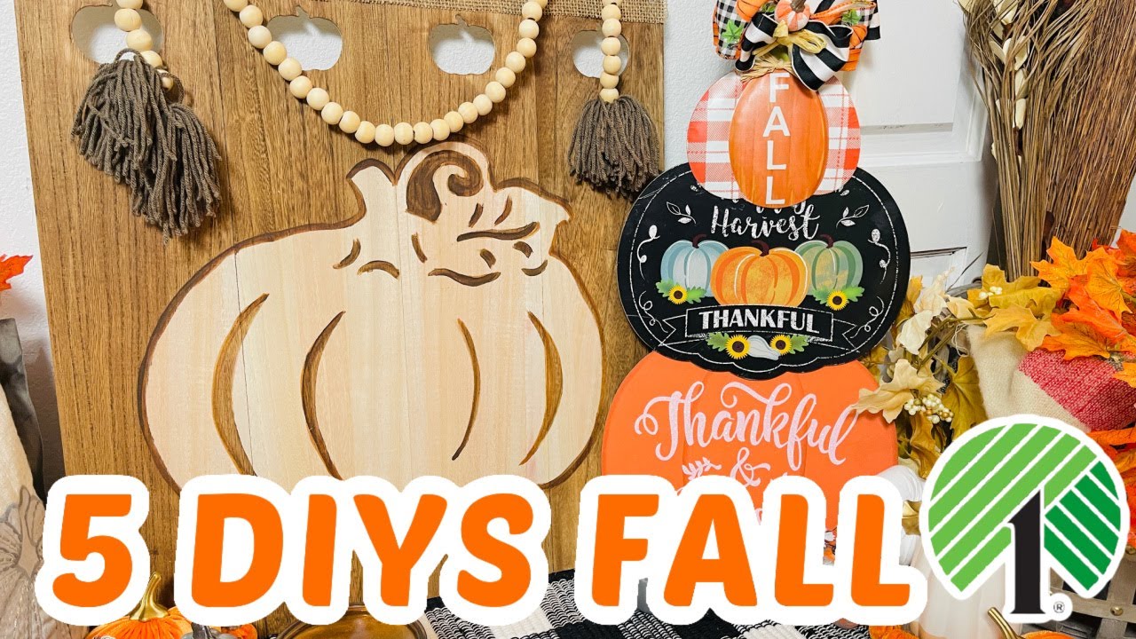 🎃((NEW)) 5 DIY DOLLAR TREE FALL DECOR CRAFTS~CUTE!!~ 🎃 Olivia's Romantic Home DIY