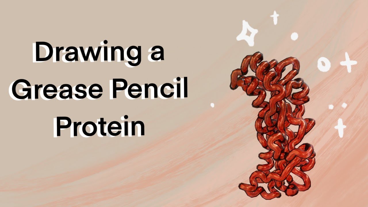 Tutorial- Make a Grease Pencil Protein in Blender
