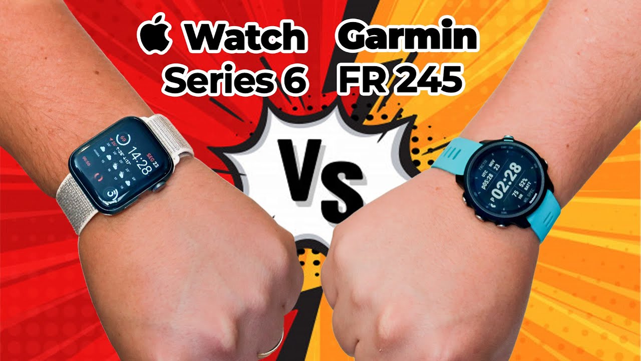 APPLE WATCH 6 vs GARMIN FORERUNNER 245 | QUAL O MELHOR PRA ESPORTES?