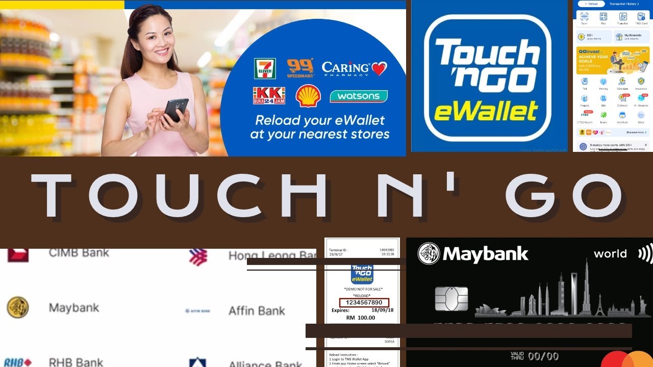 How to Reload Touch n' GO eWallet Using Cash/ PIN, Card, Online Banking