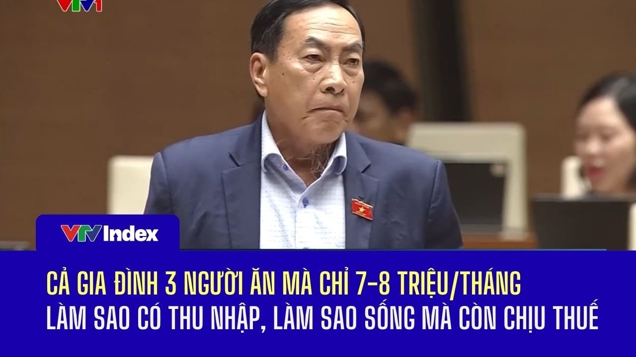 Ý kiến của đại biểu Quốc hội về đề xuất nâng ngưỡng chịu thuế với hộ kinh doanh| VTVIndex