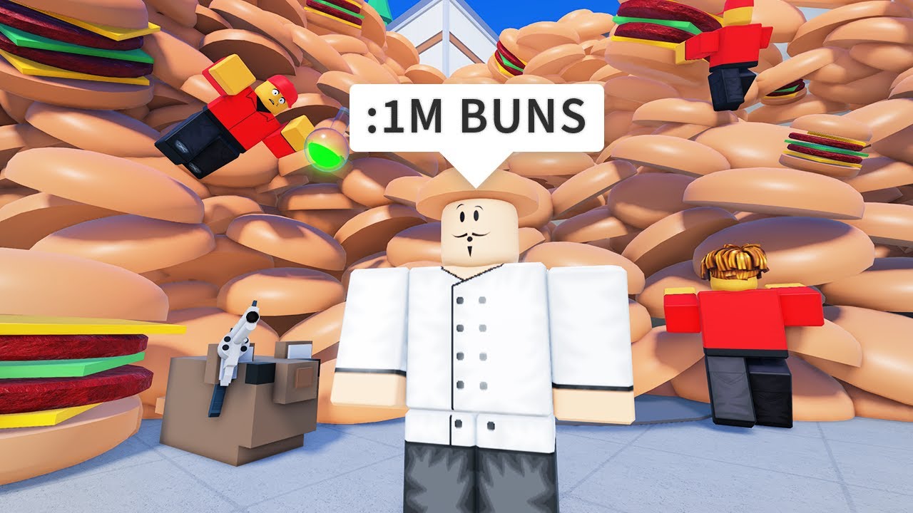 ❗️ADMIN❗️ SPAMMING BUNS in ROBLOX Cook Burgers (FUNNY MOMENTS)