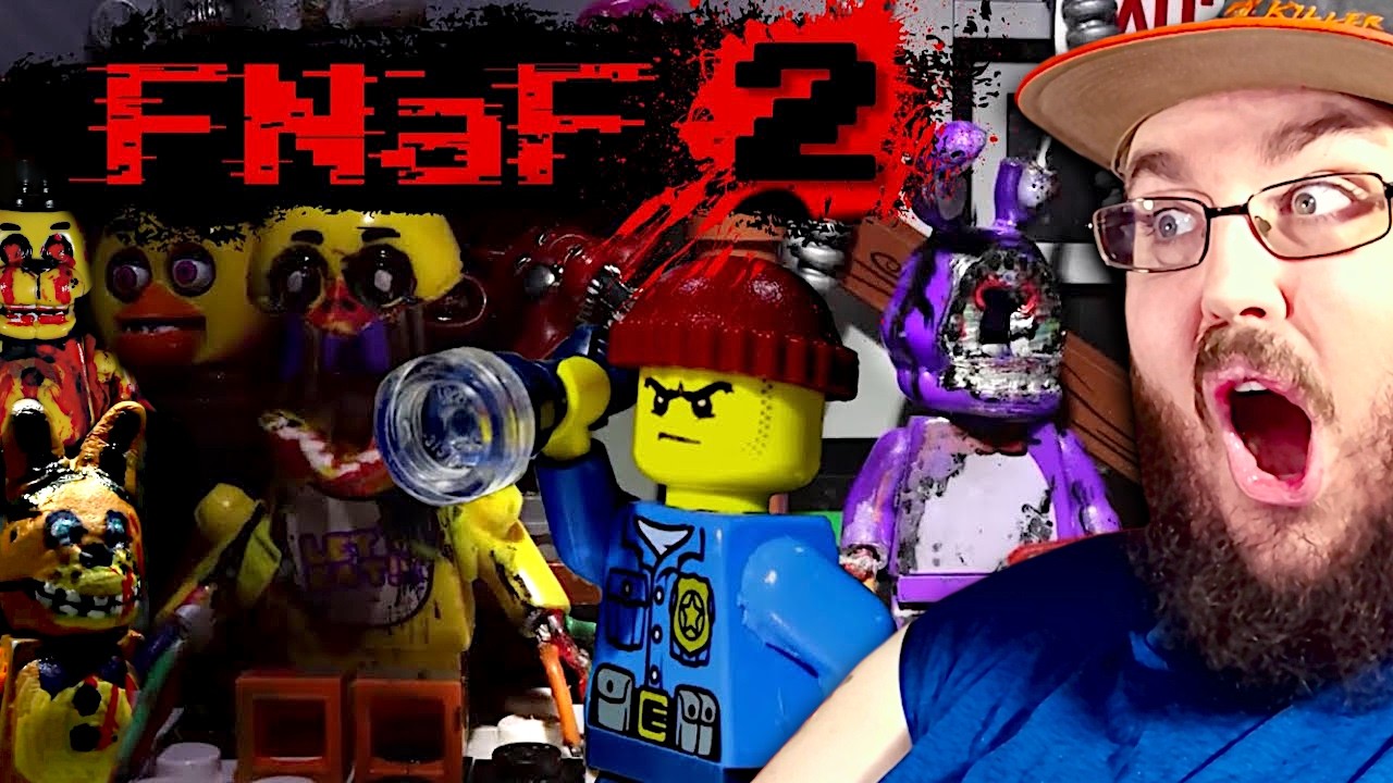 Five Nights at Freddy's - Lego FNaF 2 Horror-Movie (Stop Motion animation) #FNAF REACTION!!!