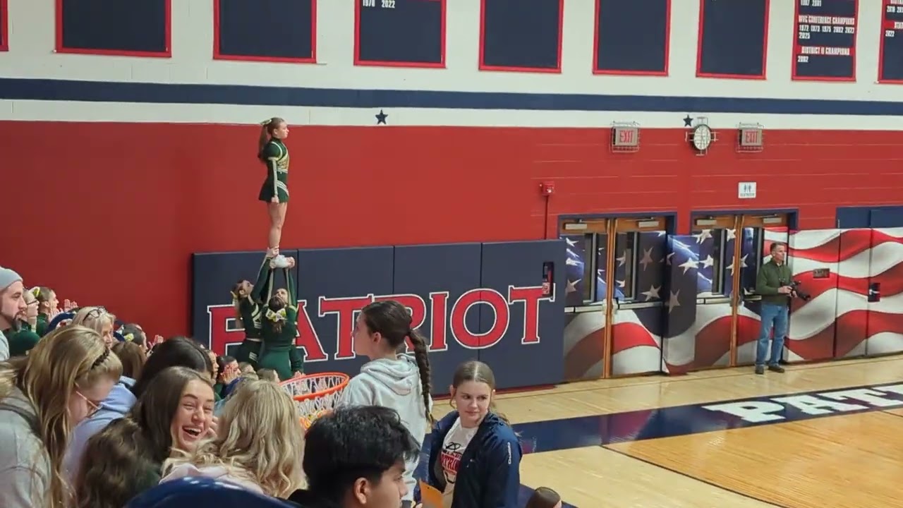 Wyoming Area vs. Pittston Area Girls Basketball | Rivalry Cheer Highlights 📣🏀
