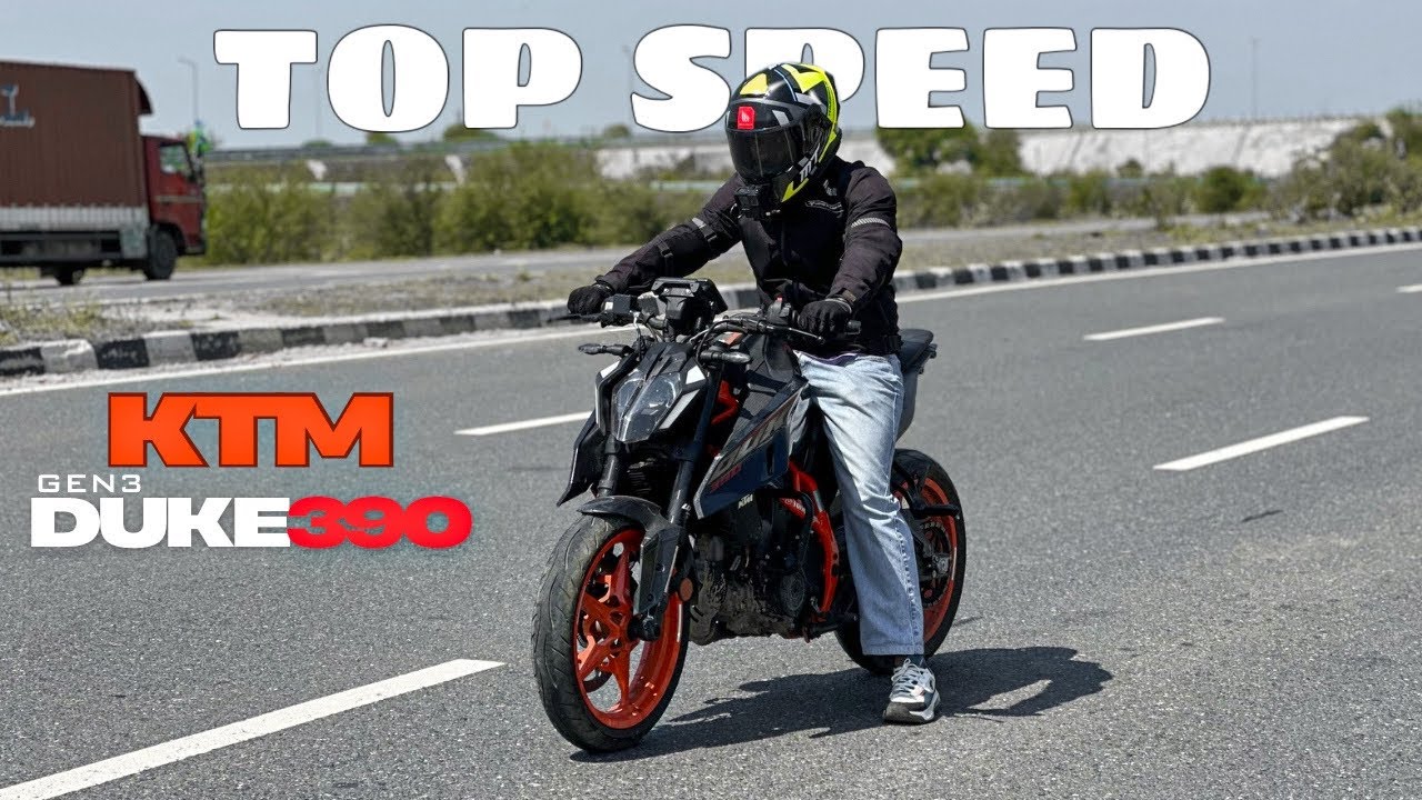 KTM DUKE390 GEN3 TOP SPEED TEST