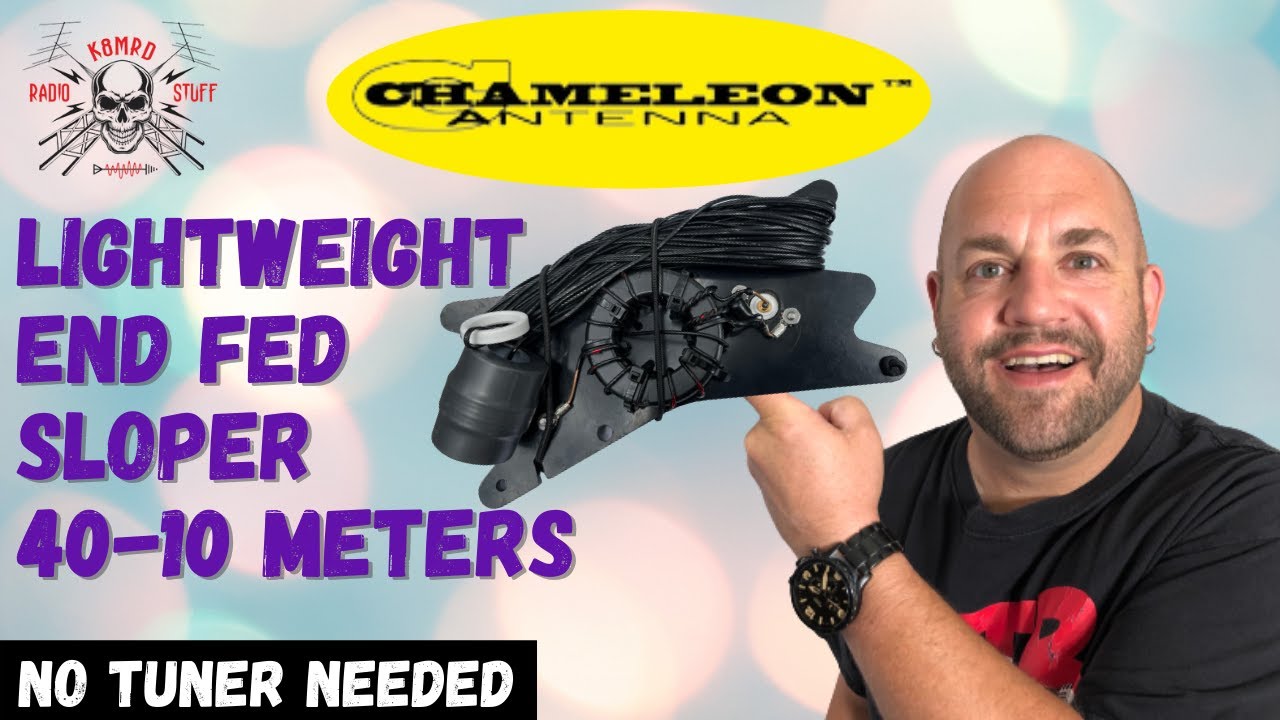 Chameleon LEFS Lightweight End Fed Sloper 40-10 Meter Antenna