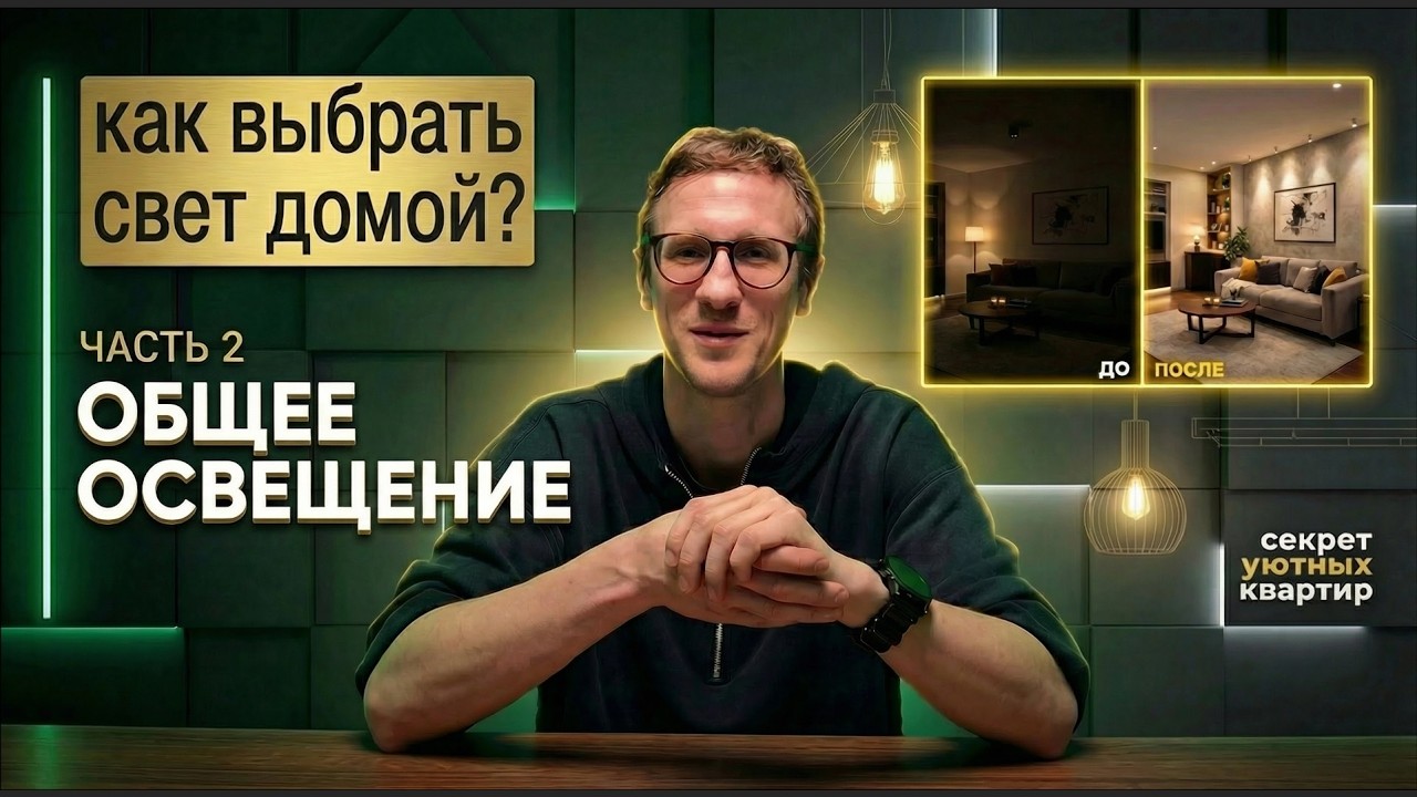 Общий свет в квартире: как сделать правильно | Часть 2