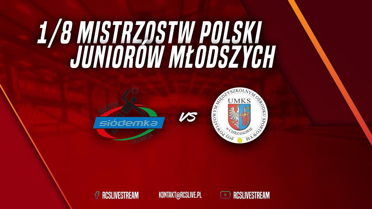 LIVE MECZ: HURAS LEGNICA vs UMKS PMOS CHRZANÓW | 1/8 MISTRZOSTW POLSKI JUNIORÓW MŁODSZYCH