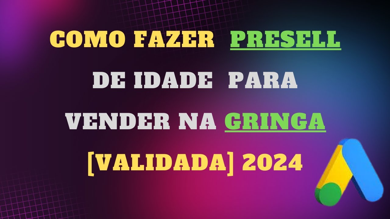 Como fazer Presell de Idade para Vender na Gringa 【Validada】