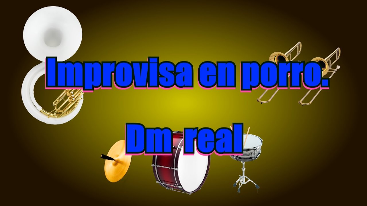 Pista para improvisar en ritmo porro (Dm)