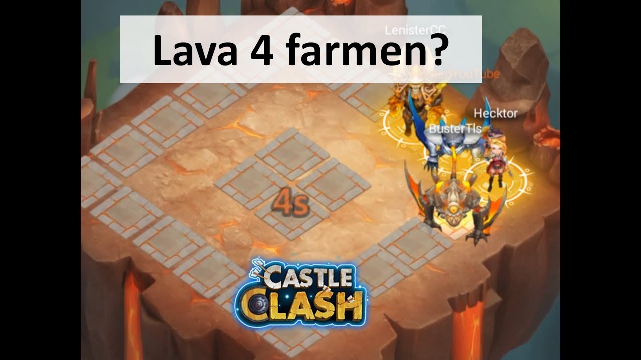 CC #201 Lava 4 mit zwei Evo Teams farmen? by Hunted Schloss Konflikt | Castle Clash