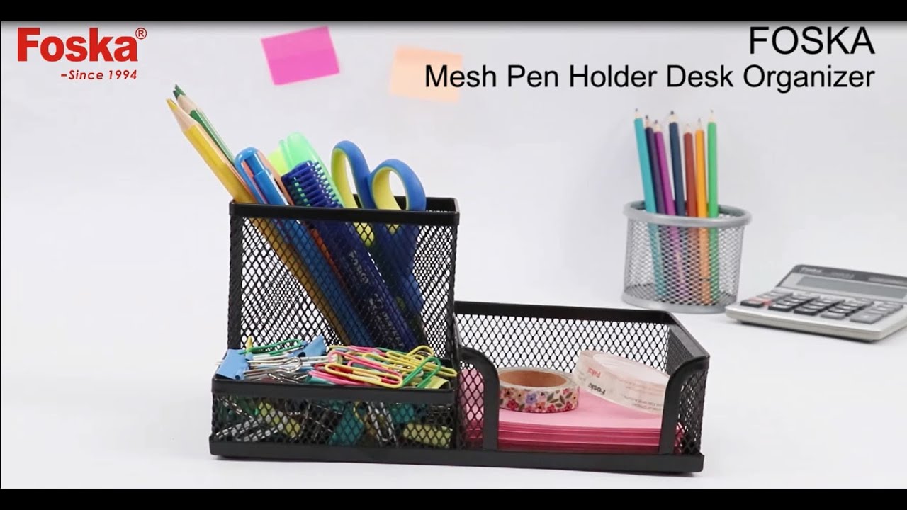 Foska Black Silver Metal Office Mesh HY69058