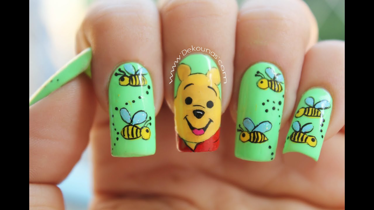 Decoración de uñas winnie the pooh - Winnie the Pooh nails