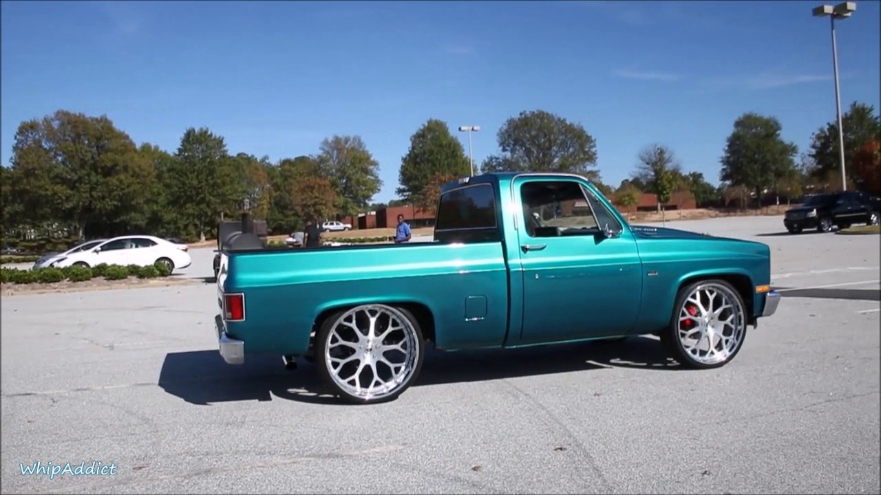 WhipAddict: Kandy Teal 83' Chevy C10 on 26' Forgiato Dreas, Custom Interior