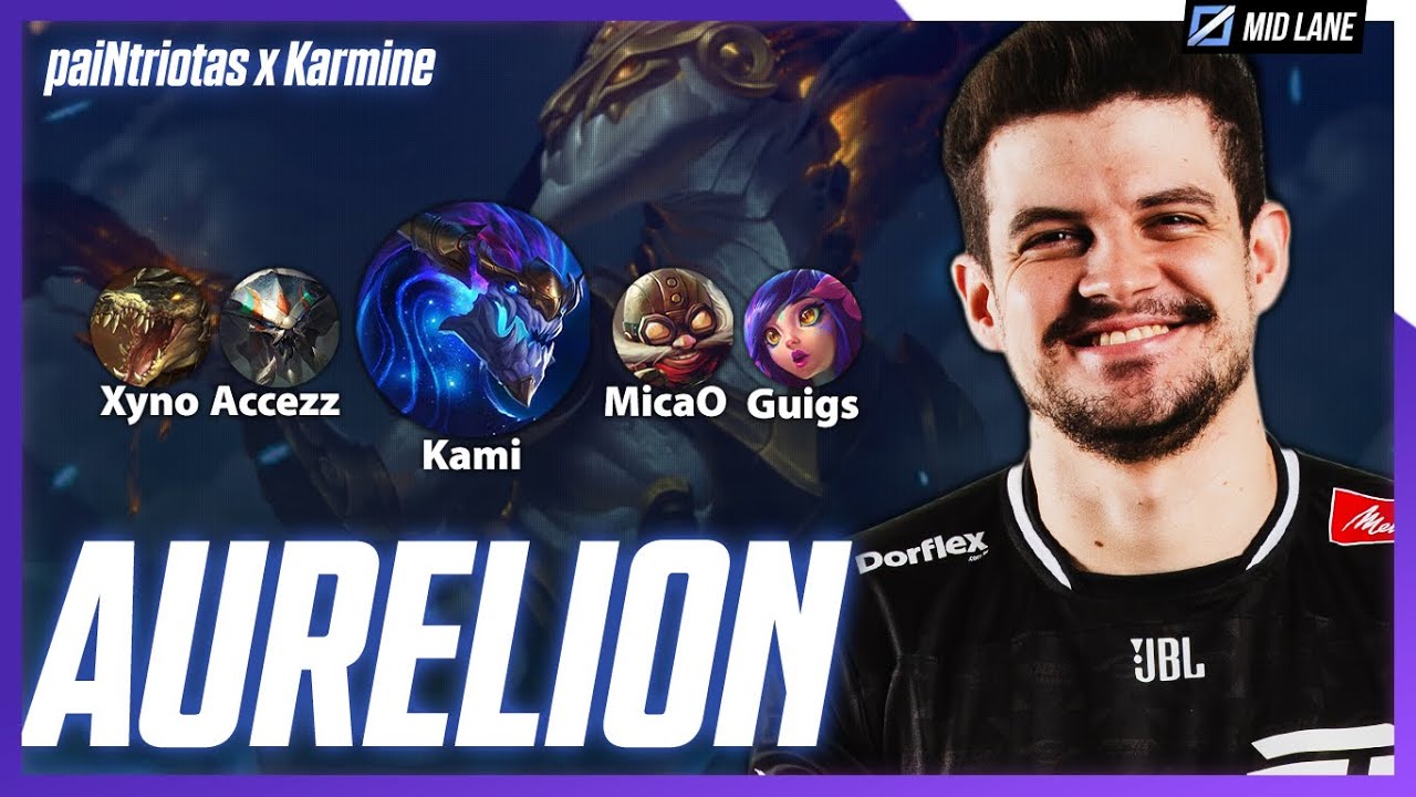 Tivemos AURELION SOL na MID LANE! - Treino do KINGS LENDAS vs KARMINE COSPE