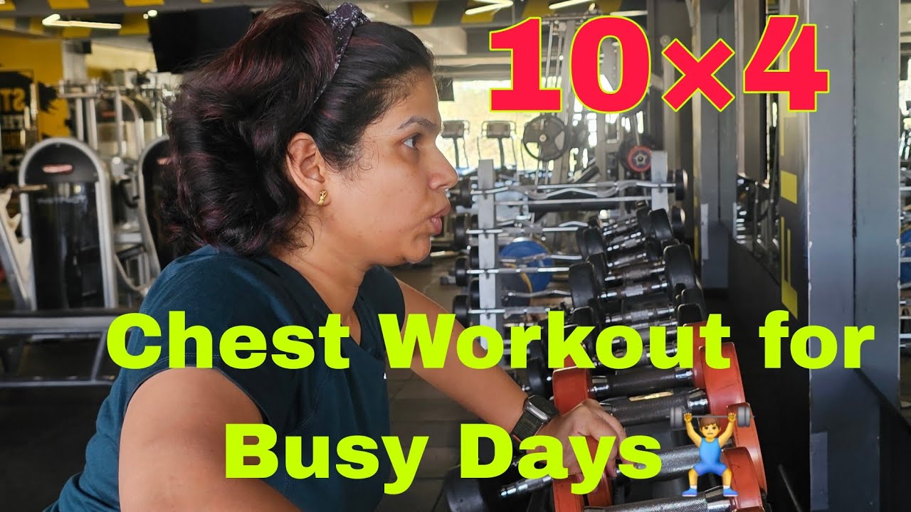 No machines. No excuses. 💪Simple dumbbell chest workout that actually works&mdash;even on busy days.