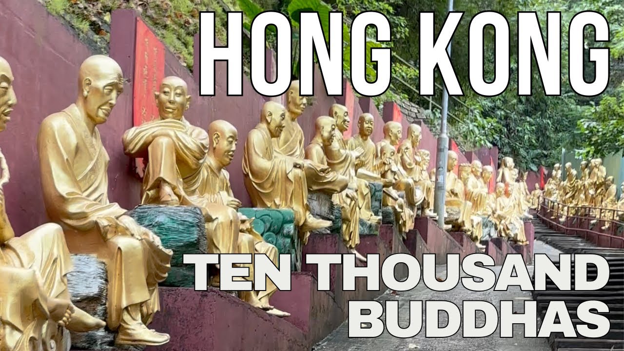 Ten Thousand Buddhas in Shatin Hong Kong (4K)