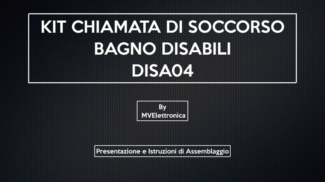 KIT Chiamata di Soccorso Bagno Disabili DISA04