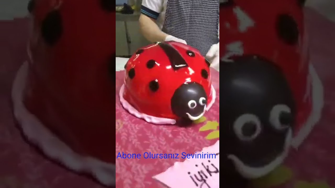 Ustasından Sevimlimi Sevimli Uğur Böceği Pastası Nasıl Yapılır 🐞🐞
