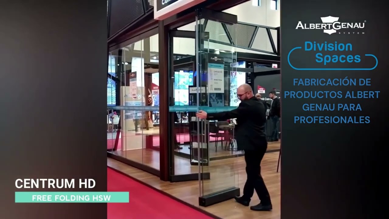 Tabique M&oacute;vil de Vidrio Centrum Albert Genau