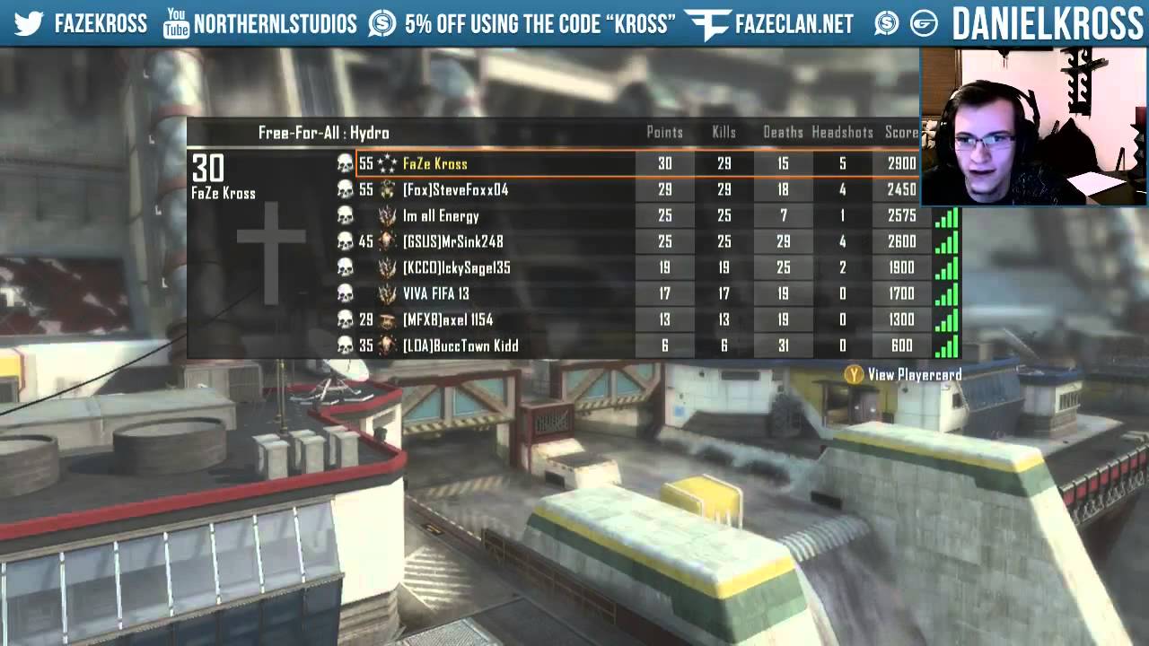 FaZe Kross : FFA Road to Clip Live Commentary Ep.6 - Black Ops 2