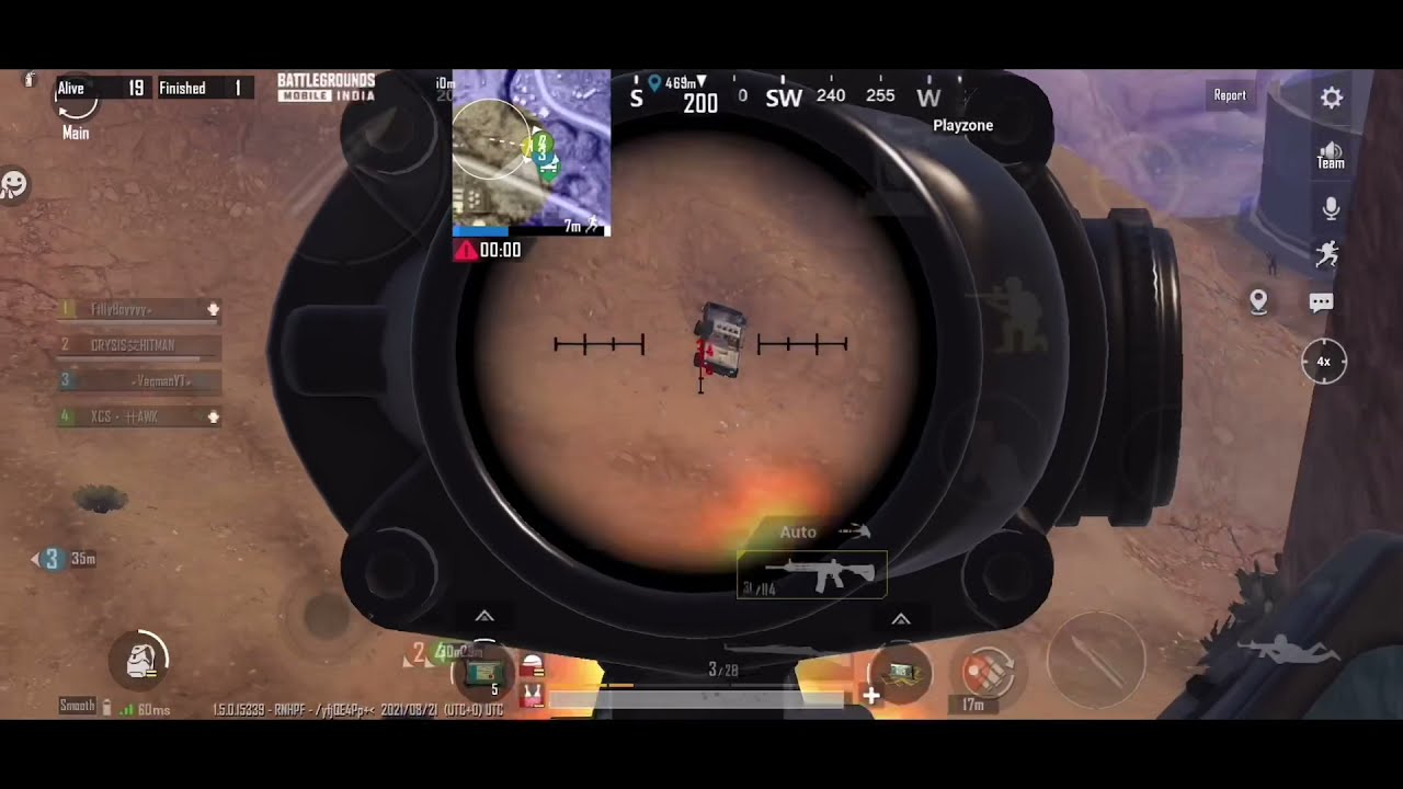 1v3 vehicle explosion BGMI SCRIMS #shorts