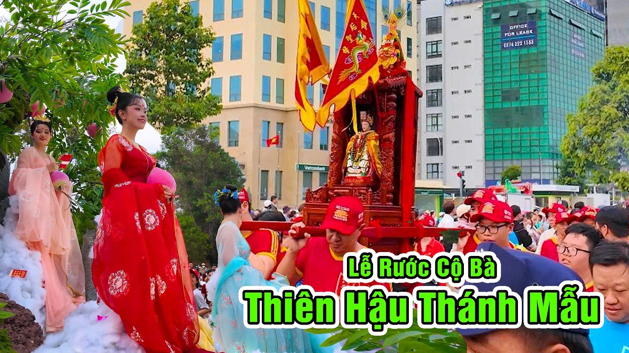 Lễ Rước Cộ Bà Thiên Hậu Thánh Mẫu phường Bình Dương - Biểu Diễn Múa Lân Sư Rồng Mùng 9 Tết 2026