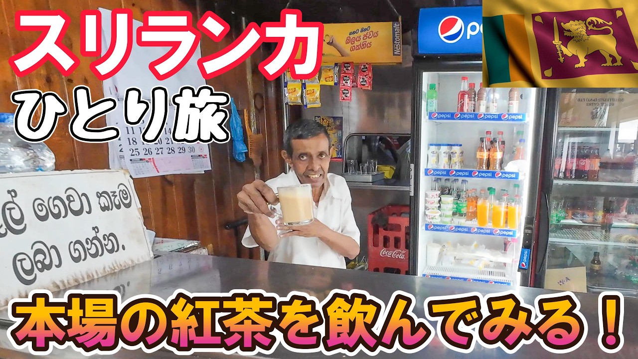 スリランカで純度100%午後の紅茶を飲んでみる! 男ひとり旅VLOG
