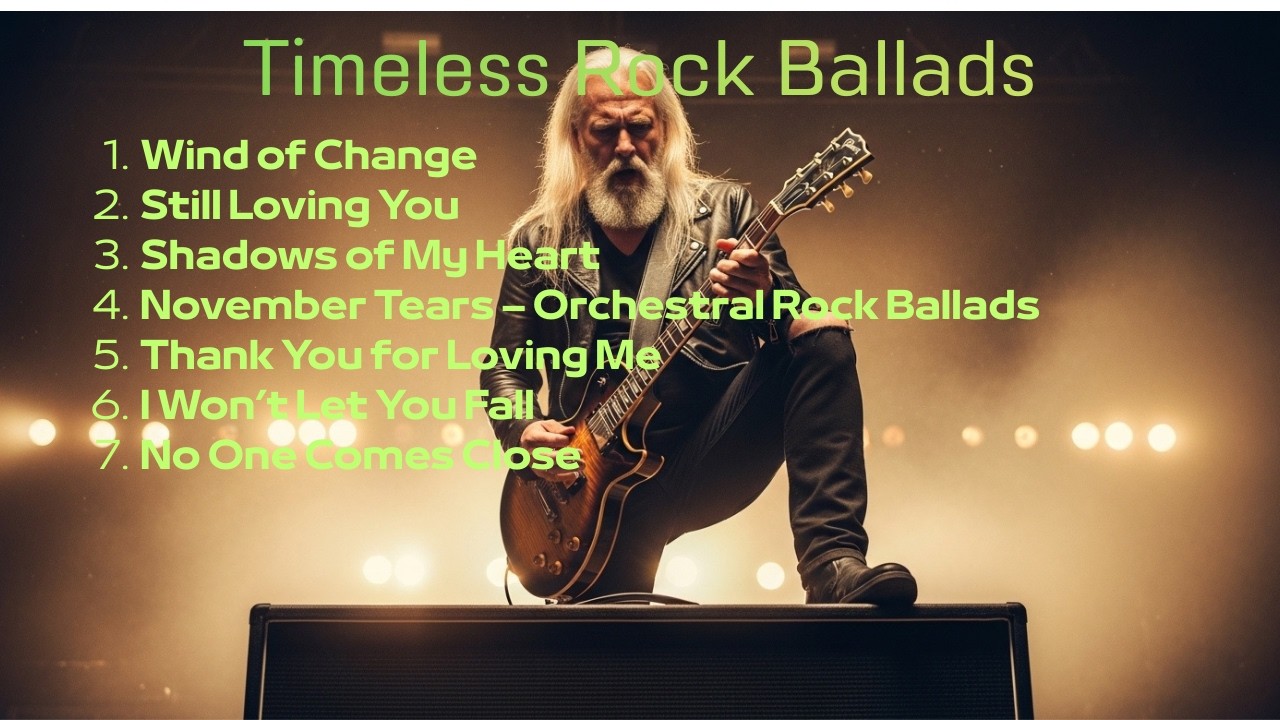 Scorpions, Guns N’ Roses, Bon Jovi, Aerosmith, Metallica, Pink Floyd – Timeless Classic Rock Ballads
