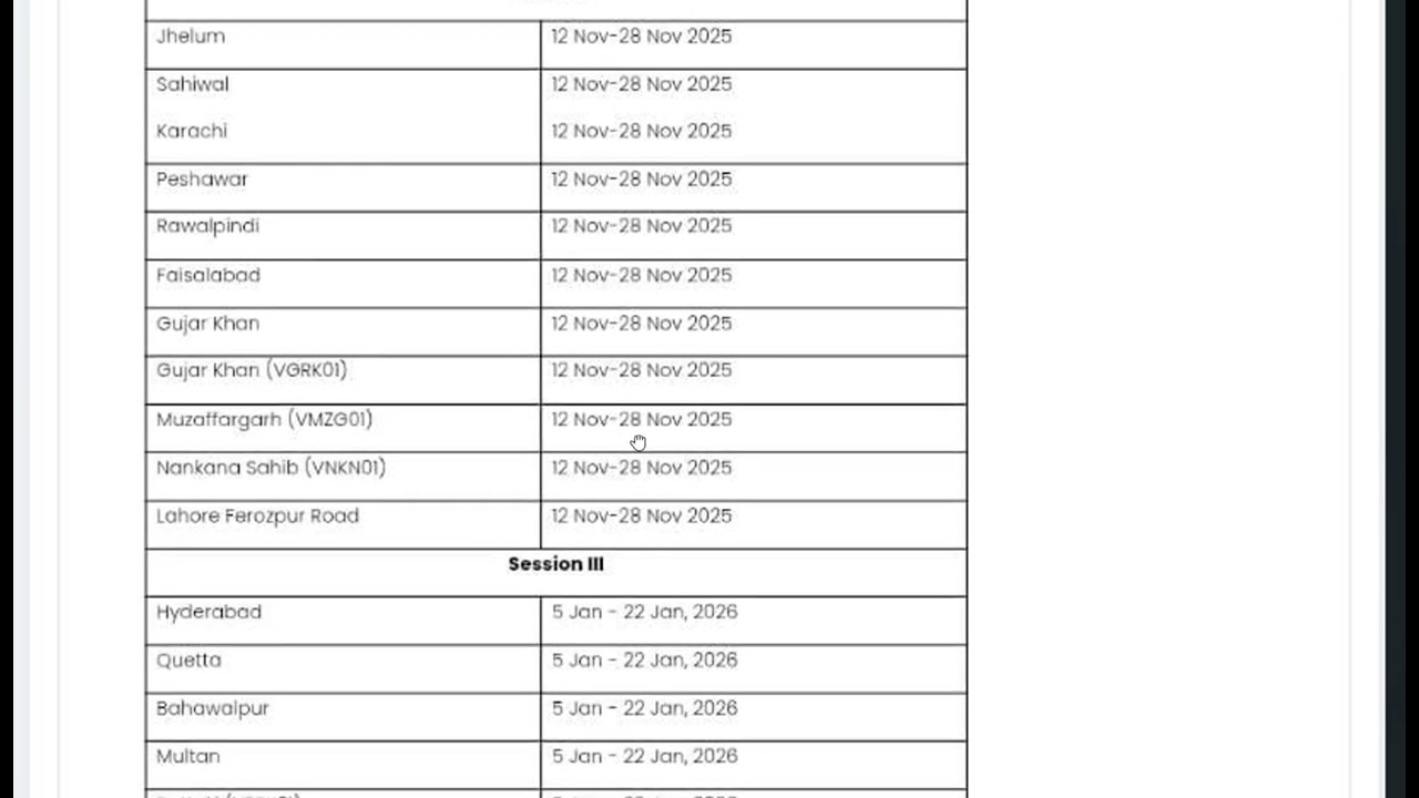 Virtual University Practical Schedule 2025 | Biotechnology, Zoology, Bioinformatics