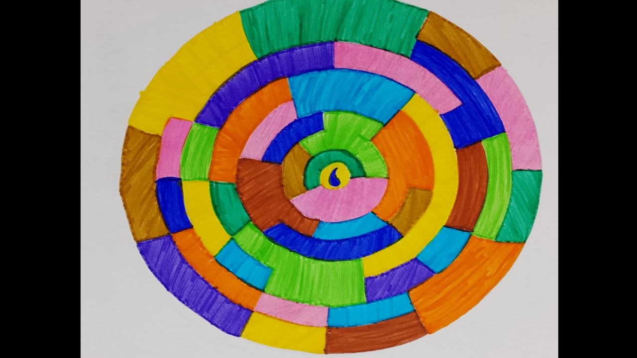 Colorful Spiral || Easy Drawing Tutorial || Jenny's World