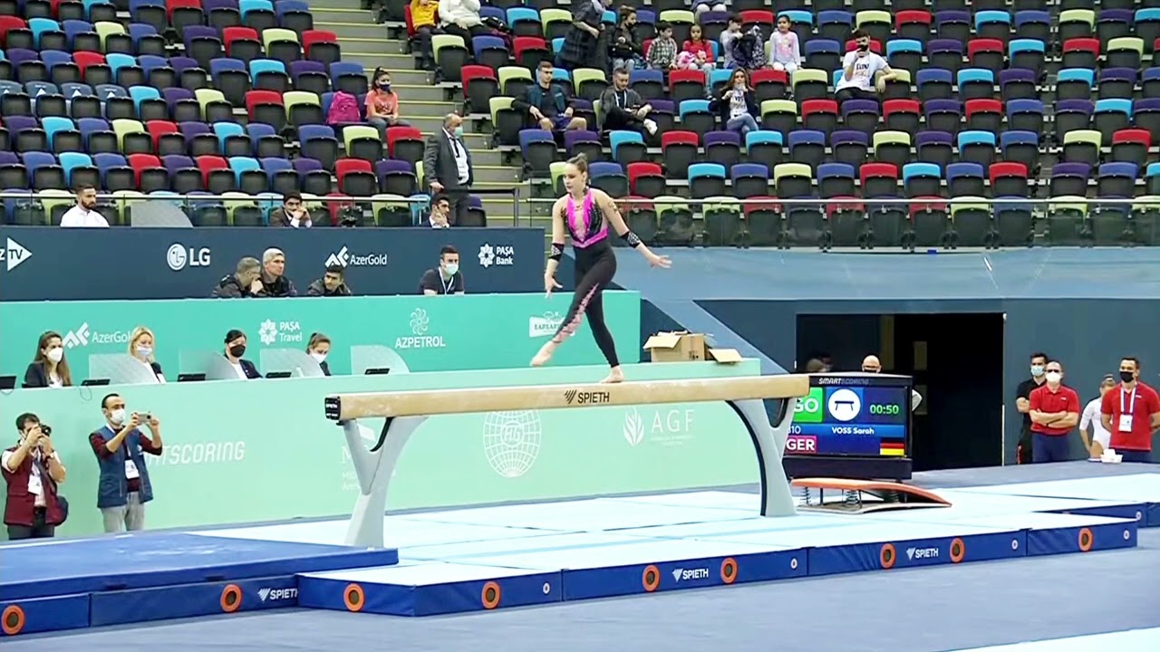 Sarah Voss (GER) 🇩🇪 - Balance Beam - GOLD - World Cup Baku 2022