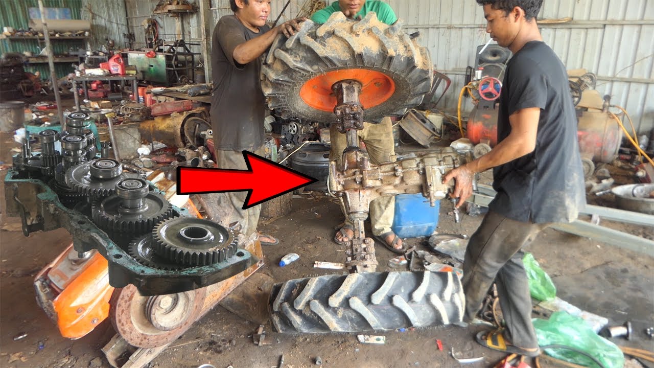 Kubota RT140 Plus Gearbox Engine Full Restoration/Installing and Repairing Kubota RT140 Plus Gearbox