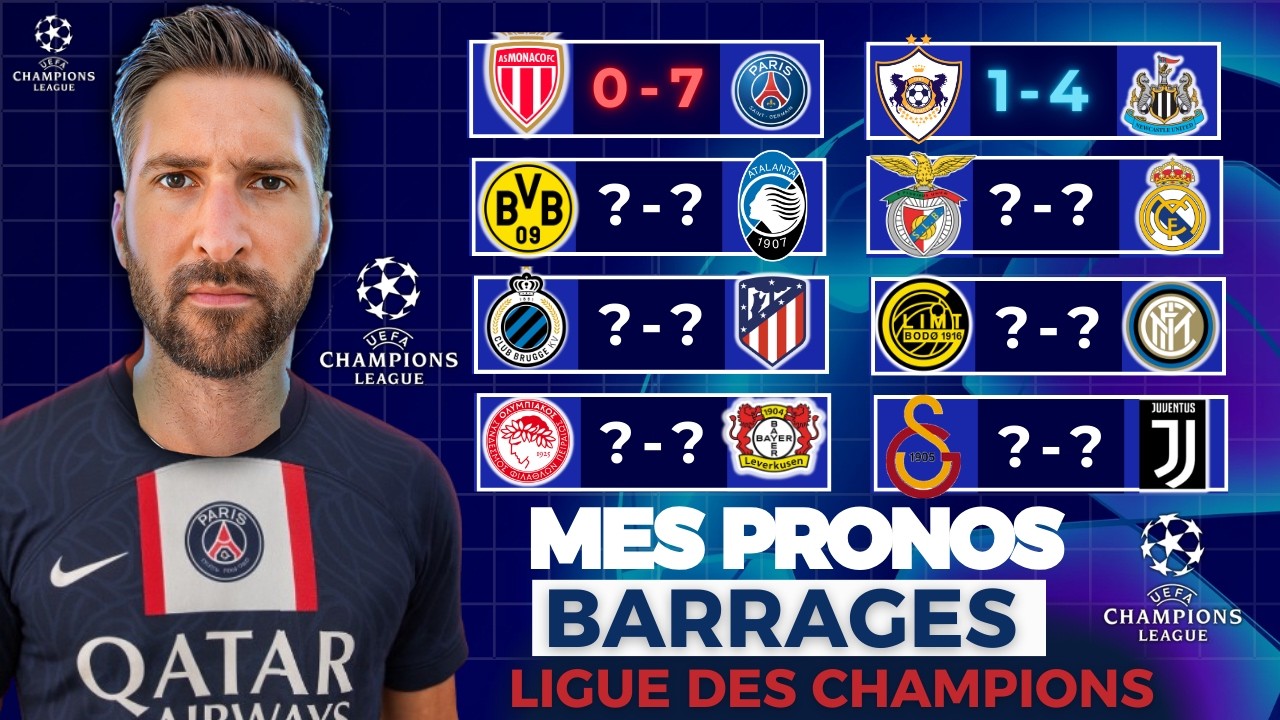 🏆 Mes 8 pronos UEFA Ligue Des CHAMPIONS