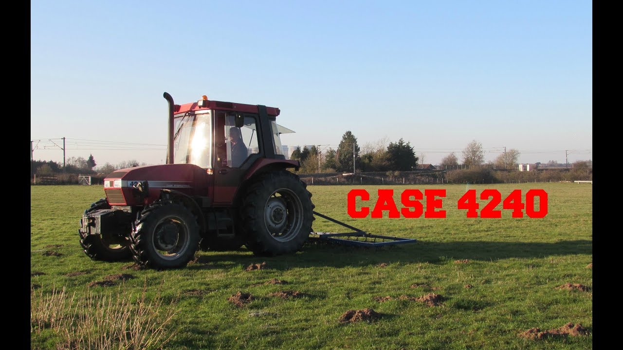 Case 4240 Chain Harrowing,  A Day In The Life Of A Farmer, Preparing The 2019 Hay Crop