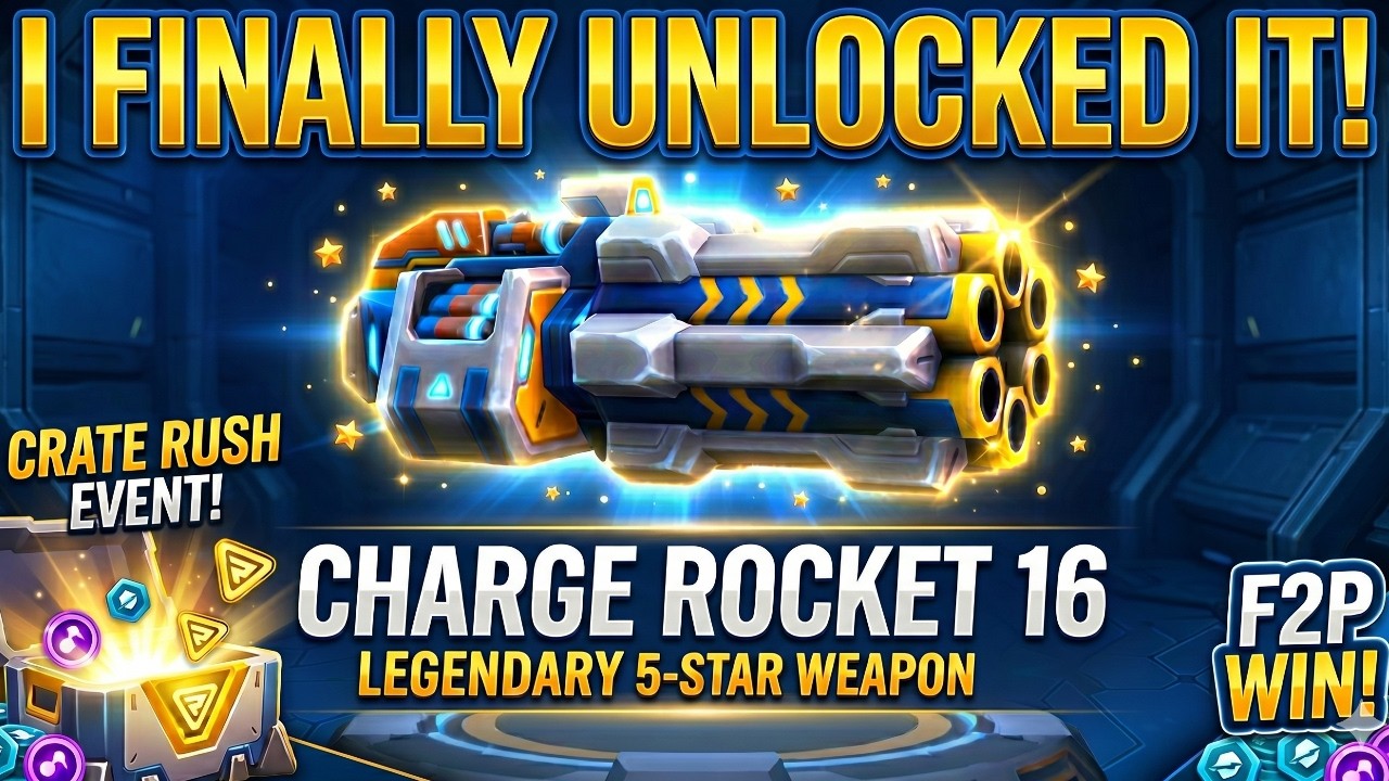 I Unlocked CHARGE ROCKET 16 on my F2P acc🥳 | Mech Arena